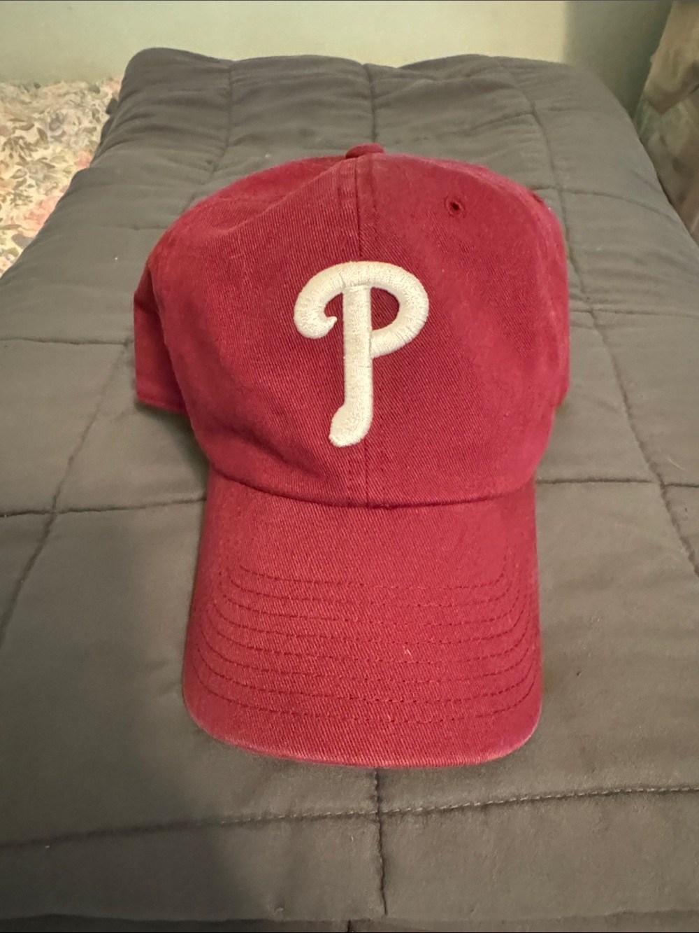 Philadelphia Phillies 47 Burgundy Cap with White Stitching